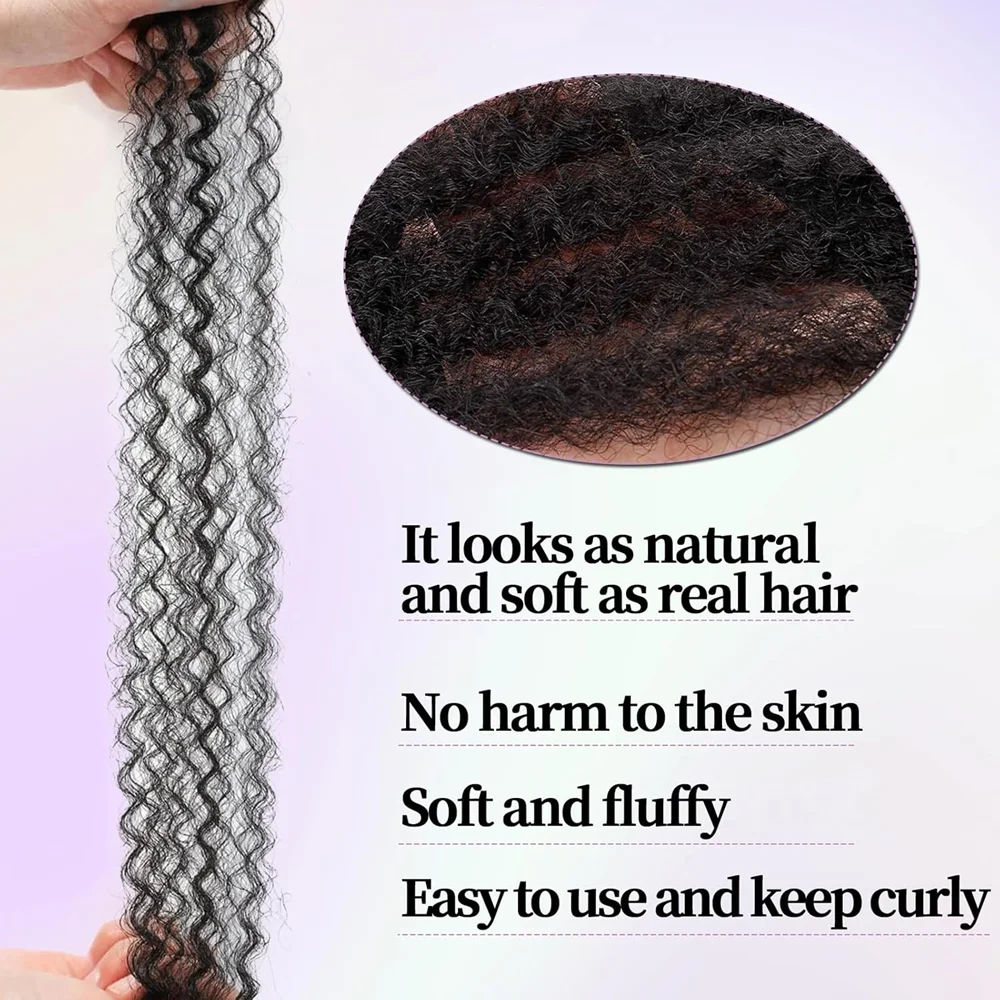 Synthetic Marley Hair 18 Inch Marley Twist Hair Twist Marley Braiding Hair for Faux Locs Crochet Hair Extensions 24strands/Pack