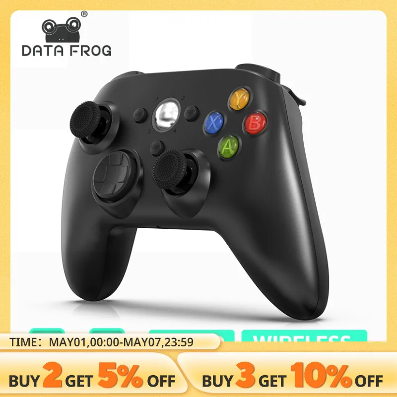 Wireless/Wired Controller For Xbox 360 Game Controller with Dual-Vibration Turbo Compatible with Xbox 360/360 Slim and PC Window