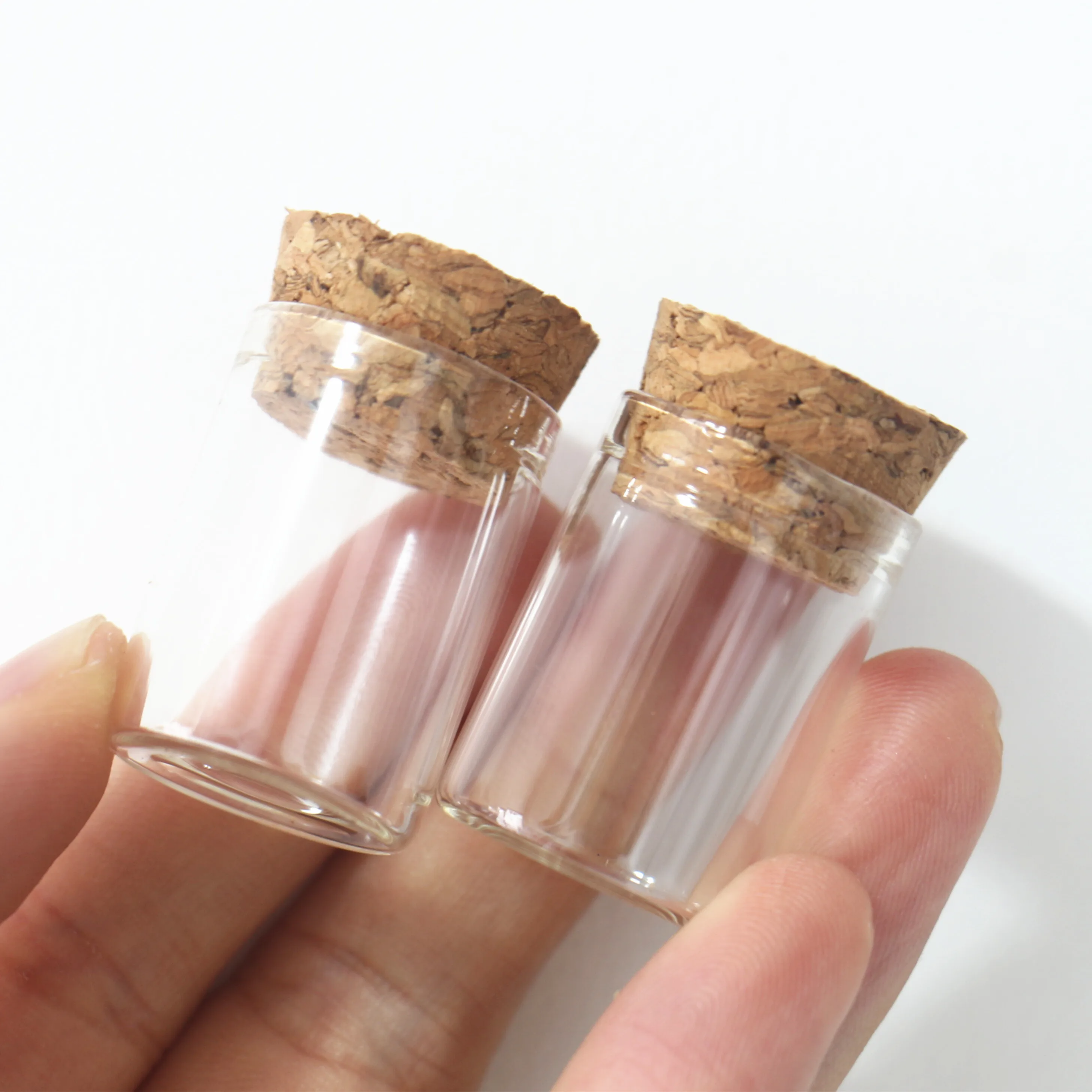 

100 pcs/lot 22*30mm 5ml Small Glass Bottle Glass Jars Test Tube Cork Stopper Mini Spice Container DIY Jars Vials Tiny Bottles