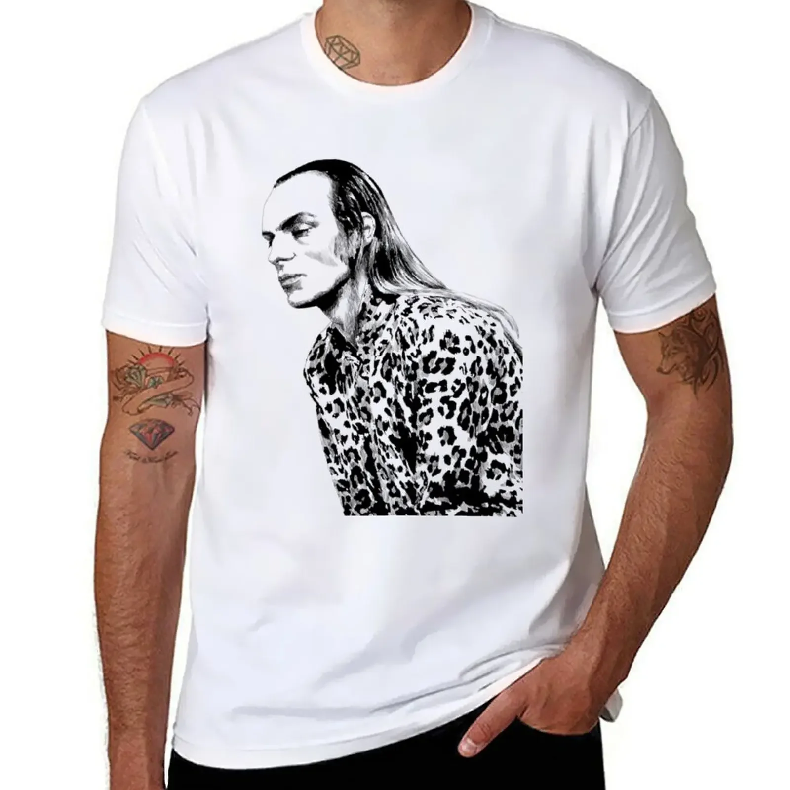 Brian Eno T-Shirtbrian Eno T-Shirt Blanks Summer Top T-Shirt Nere Per Uomo