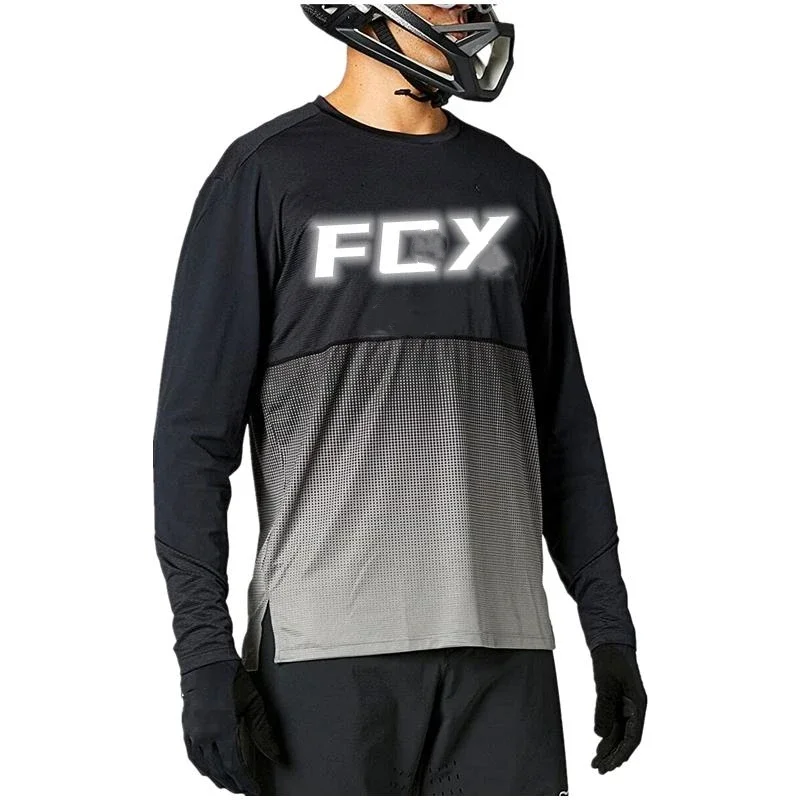 Cycling Jersey Para Hombre Maillot Transpirable Manga Larga Bicicleta Monta&ntilde;a Ciclismo Carreras Secado Camiset Bicicletas