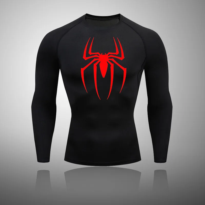 Summer Men's Fiess Sports Training Tops Breathable Quick Dry Clothes Long-sleeved Running Round Neck T-Shirt Sportswear_voghion.com