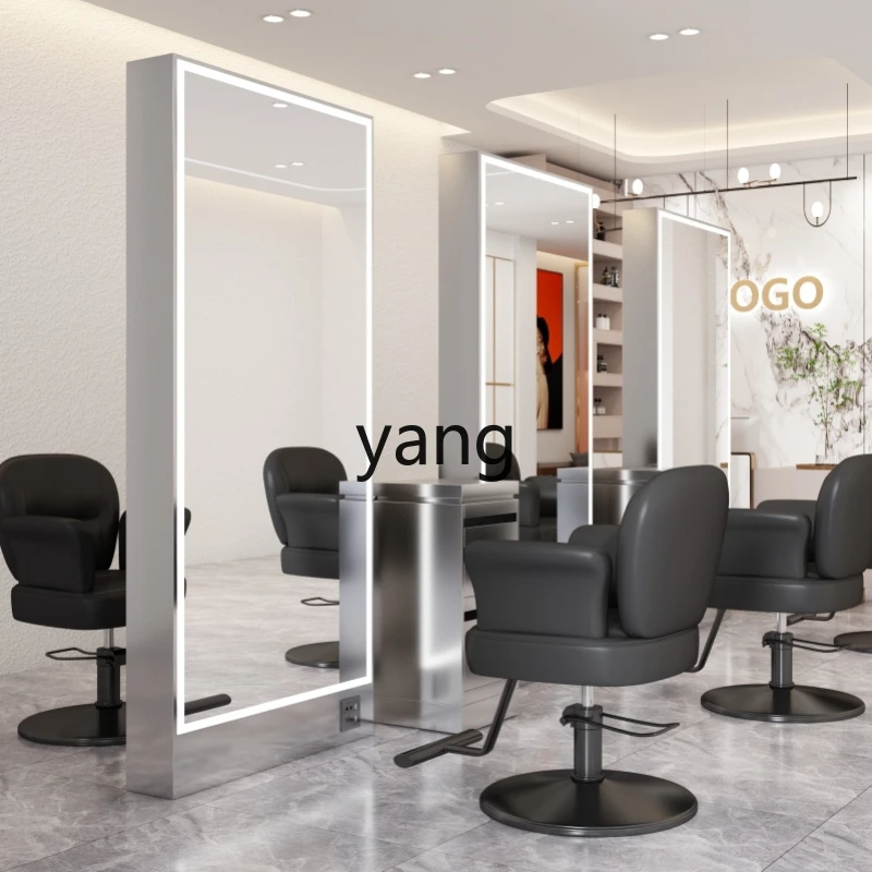 

CX парикмахерский салон из нержавеющей стали одностороннее Напольное Зеркало для полной стрижки волос
