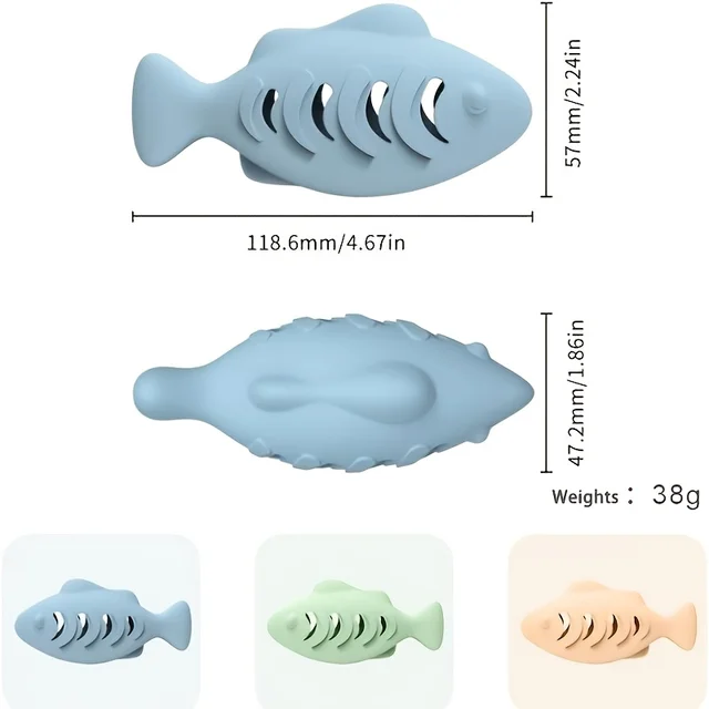 1pc Octopus-Shaped Cat Chew Toy - Interactive Treat Puzzle Feeder & Dental Teether，Self-Entertaining Silicone Pet Toy 2