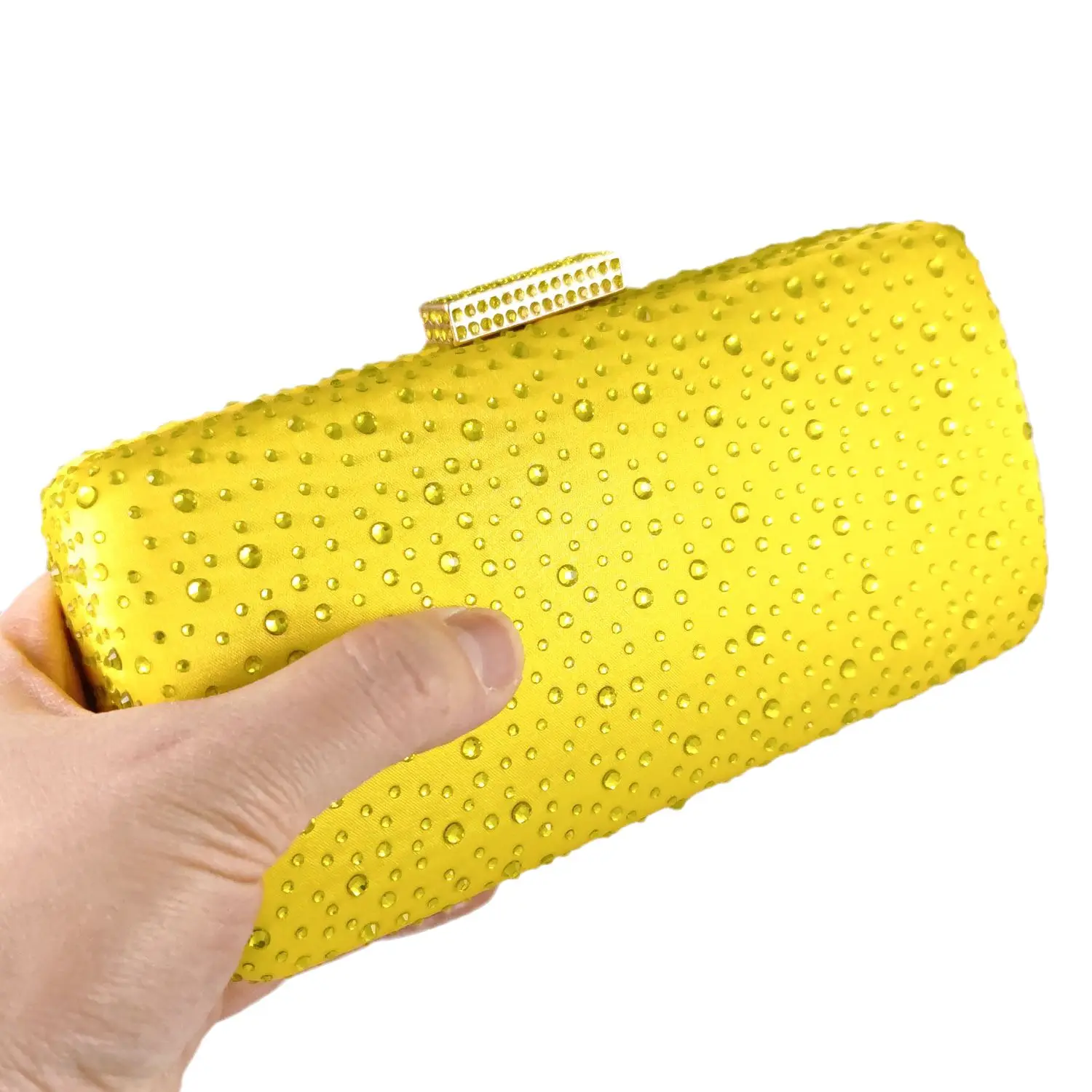 Boutique De FGG Women Crystal Evening Bags Wedding Party Rhinestone Purses and Handbags Bridal Box Clutch Bag women evening bag