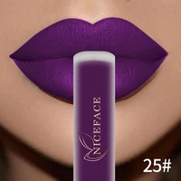 NICEFACE Matte Liquid Lipstick Waterproof Long Lasting Lip Gloss Tint Sexy Red Nude Purple Metallic Lipsticks Makeup Cosmetics 1