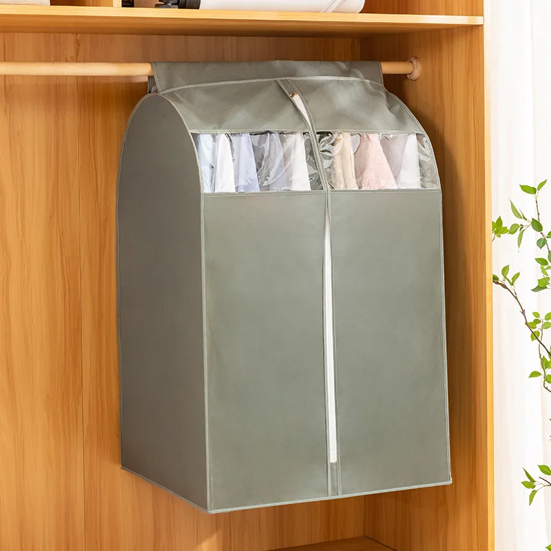 

Hanging Garment Bags Organizer for Closet Storage Garment Rack Cover Sealed Wardrobe Clothes Protector for Coats Suits Dresses