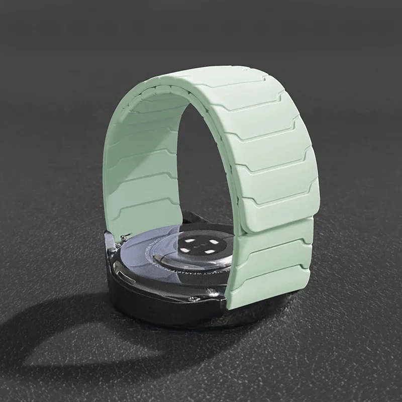 Magnetic Silicone Bracelet Watch Strap - Available in Multiple Sizes (18mm, 20mm, 22mm)