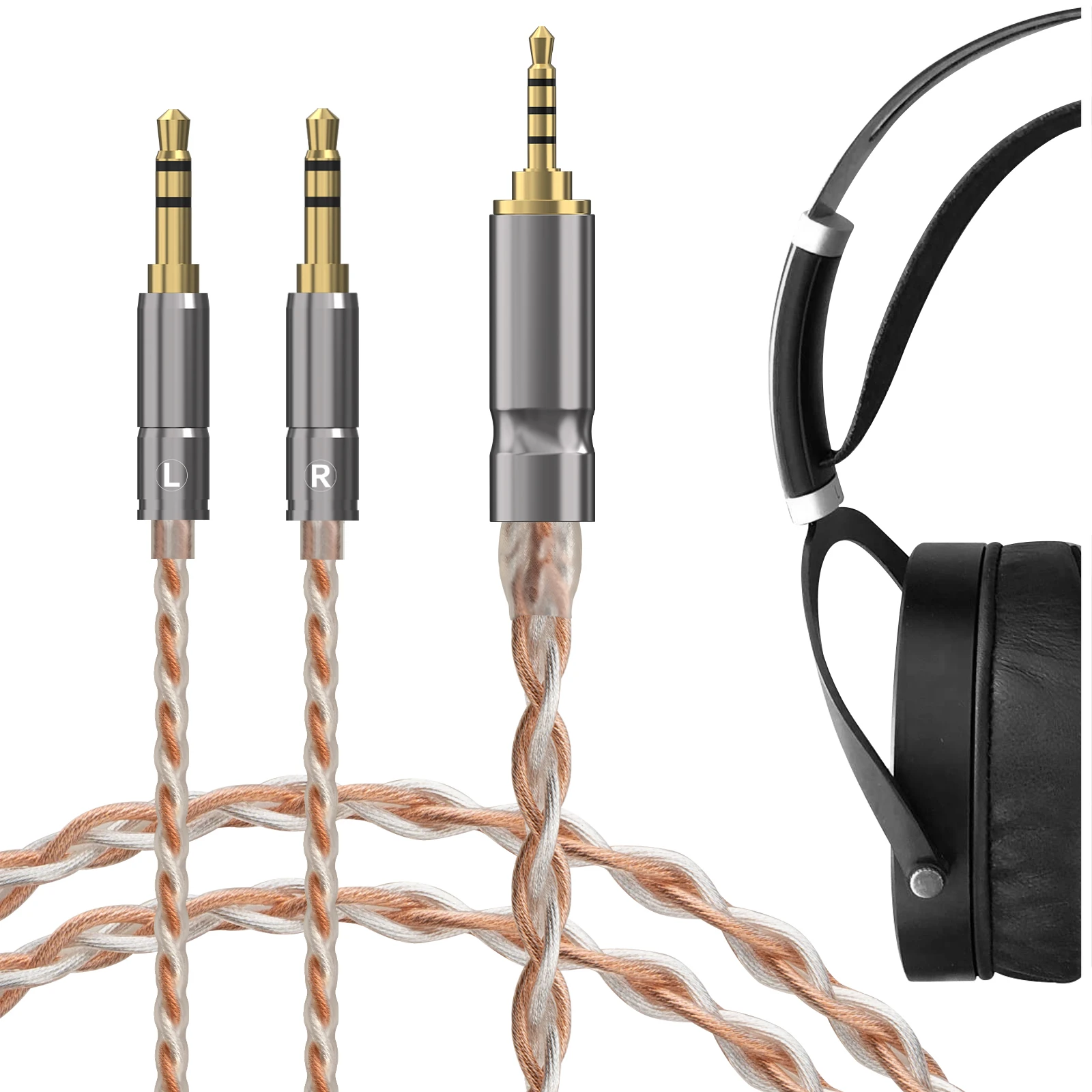 Geekria 5N OCC バランス オーディオ ケーブル HIFIMAN SUSVARA