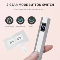 Mini Handheld UV Led Lamp For Nails Portable Rechargeable Nail Dryer For Curing Gel Polish With Display Manicure Machine 2