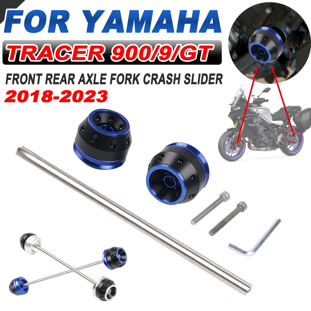

2023 для YAMAHA Tracer 900 Tracer900 GT 9GT 2018-2022 аксессуары для мотоциклов Задняя передняя ось вилка поломка слайдеры защита колеса
