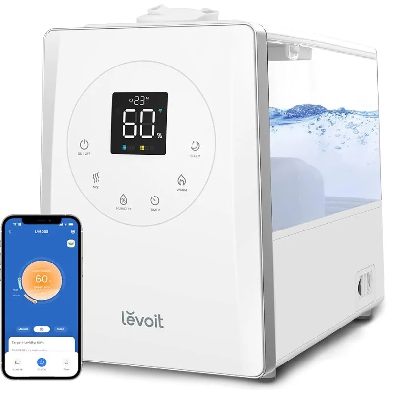 

Умные теплые и холодные увлажнители LEVOIT LV600S для дома, спальни, большой комнаты