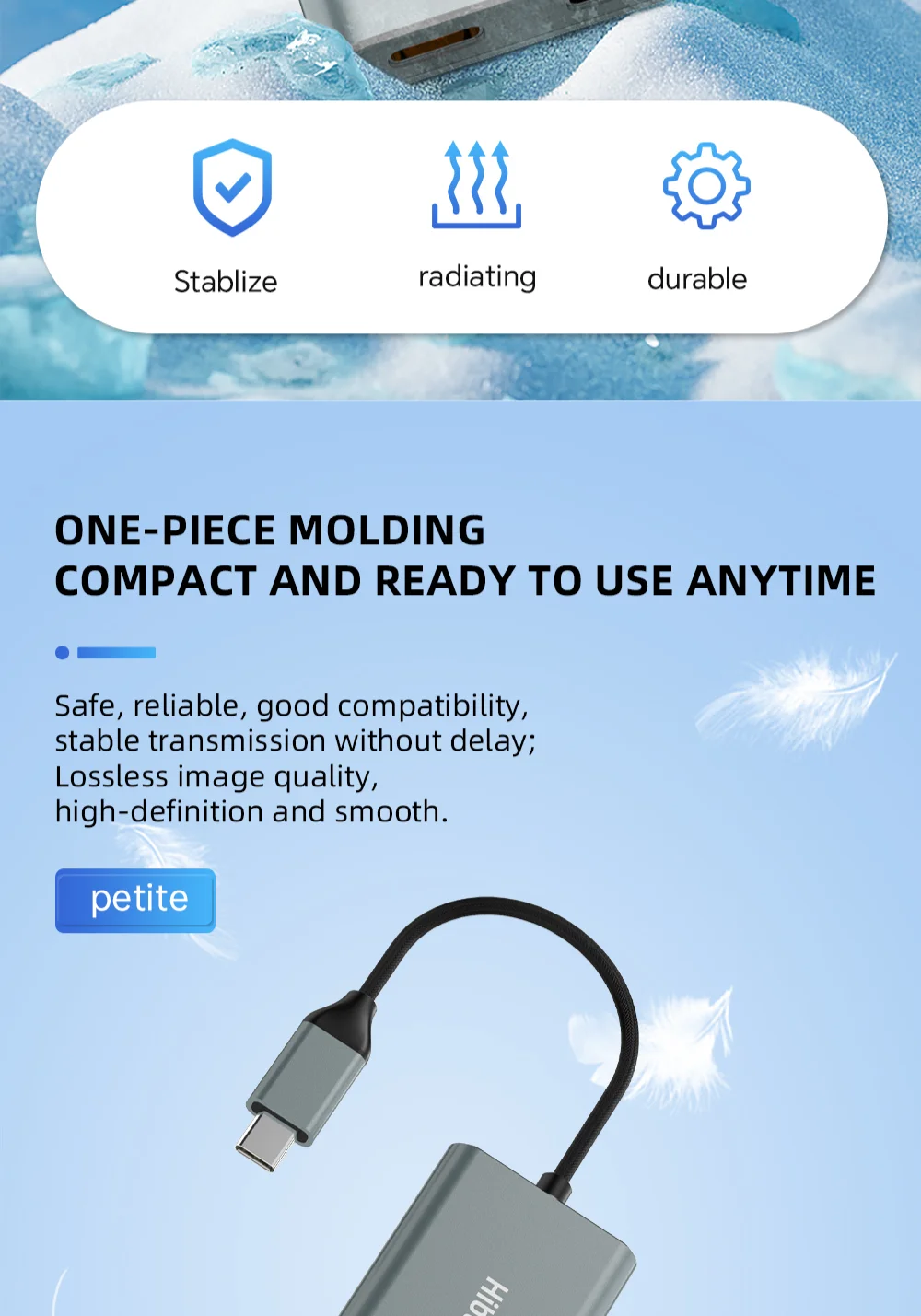 Hibloks AR Charging Transmission Module Data Cable For /Switch Steam Deck Compat