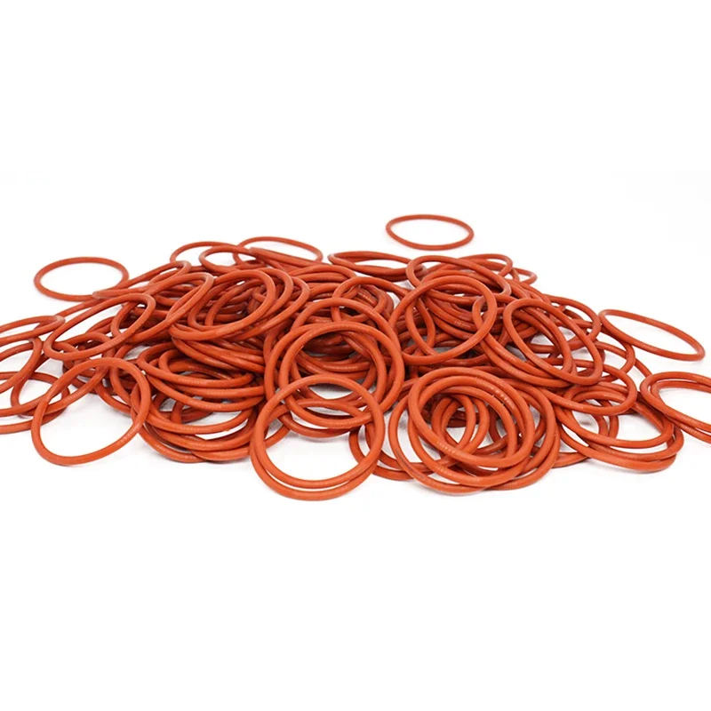 Rubber O Rings VMQ Silicone OD 10-80mm Thickness CS 3/3.5/4/5mm