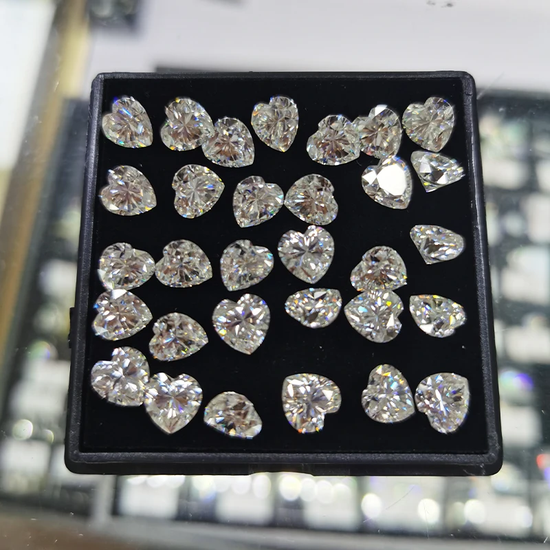 Super White Loose Moissanite Diamond Round Oval Pear Radiant