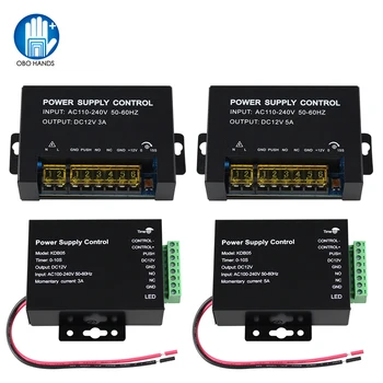 DC 12V Access Control Power Supply Switch 5A 3A Output AC110V-240V Input Power Source Supplier Adapter for Video Intercom System 1