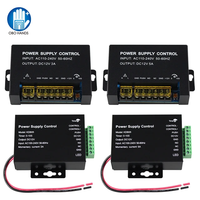 DC 12V Access Control Power Supply Switch 5A 3A Output AC110V-240V Input Power Source Supplier Adapter for Video Intercom System 1