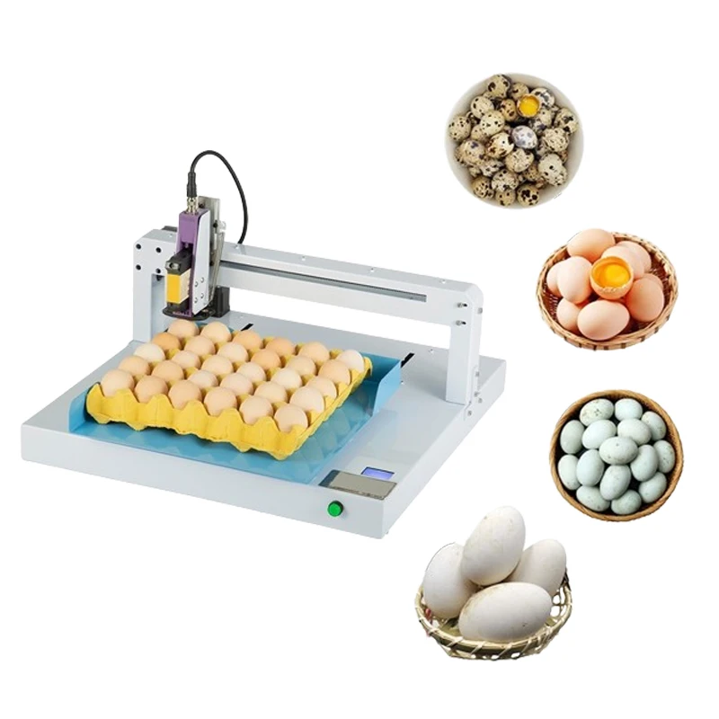 

Inkjet Printer Egg Printing Coding Marking Machine Egg Stamping Device For QR Barcode Variable Date Expiry Date Number Logo