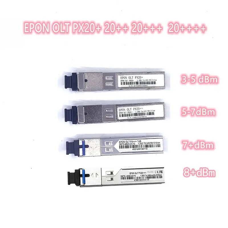 

Epon Sc Olt Optische Transceiver PX20+ PX20++ Px20+++Px20++++ OLT SFP OLT1.25G 1490/1310nm 3-7dBm Sc For A
