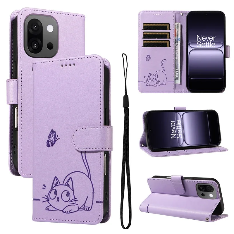 Magnetic Leather Wallet Phone Case with Flip Card Slot