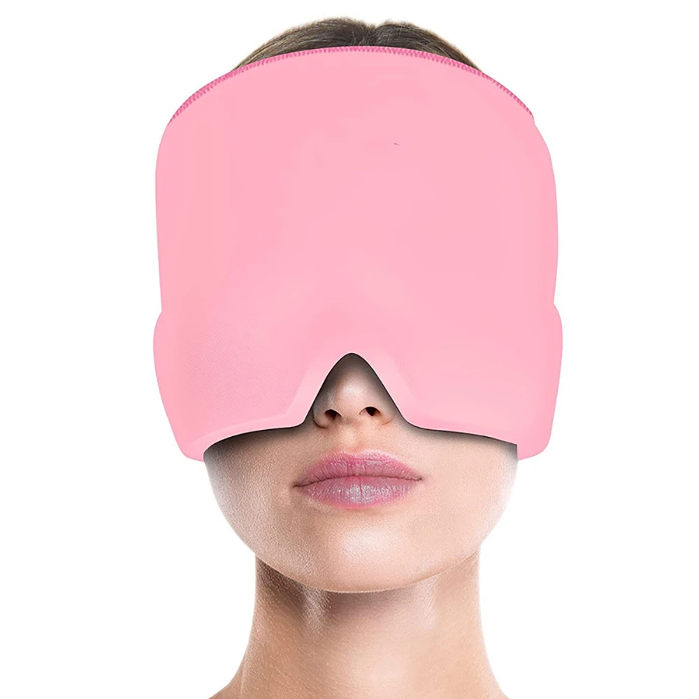 New Gel Hot Cold Theray Migraine Headache Relief Cap Ice Hat Eye Mask