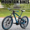 1:8 Scale Off-road Mountain Bike Model Miniature Toys Alloy Diecast Shock Absorption Doodle Road Racing Bicycles Kids Gifts 6