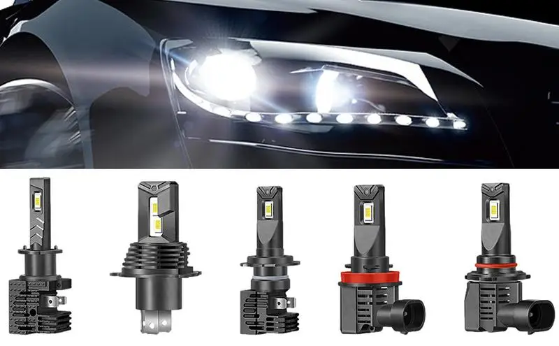 

Auto Car LED Headlight Bulbs Automotive Off Road Waterproof Halogen Light Bulbs Car Use Cool White Lights For H1/H4/H7/H11/9006