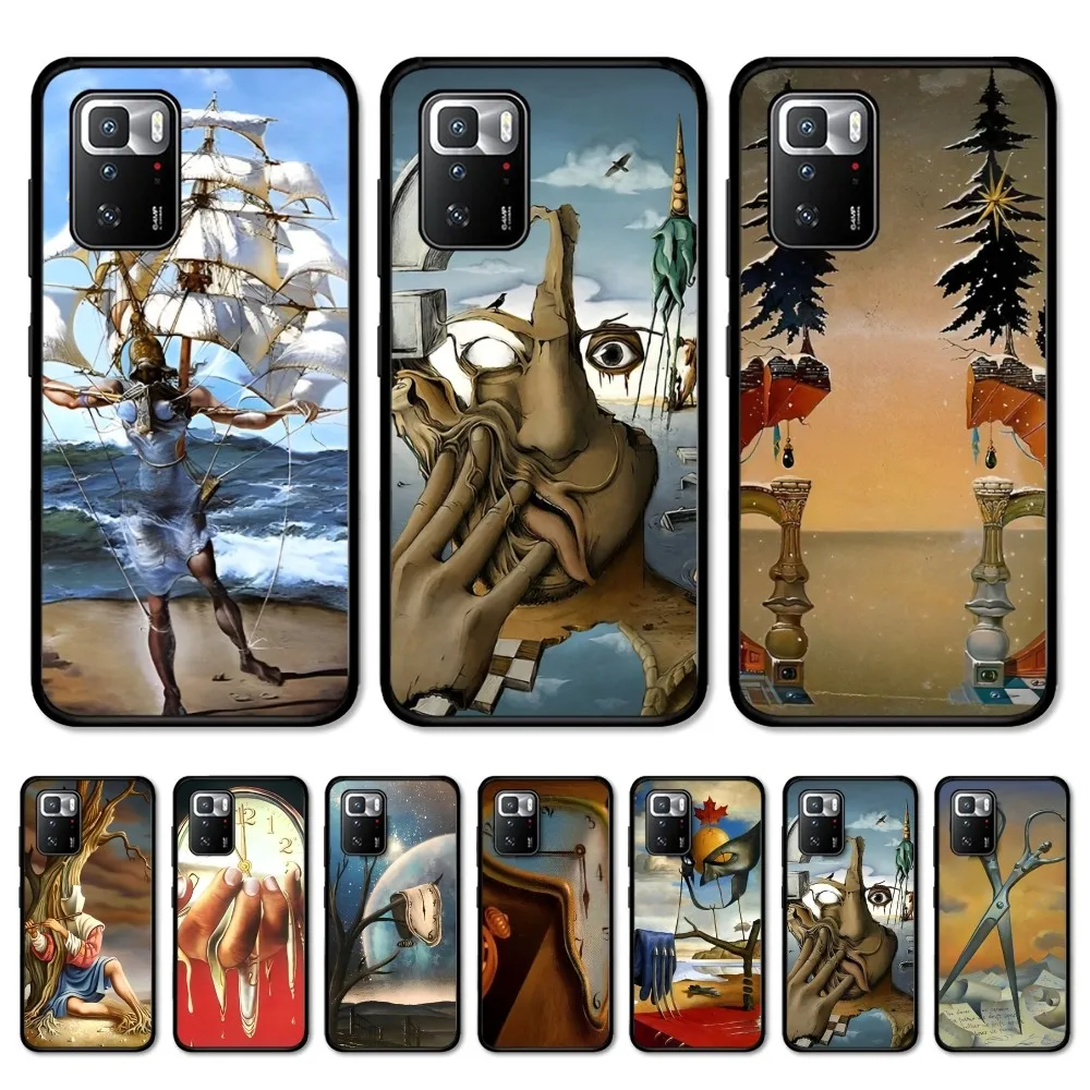 Custodia Per Telefono Salvador Dali Per Redmi Note 4X5 A 6 7 8 T 9 9S 10 11 11S 11Epro Poco M3 Pro