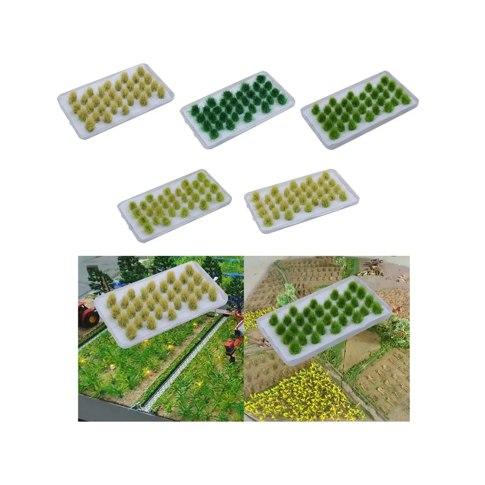 정적 잔디 모델, 모델 빌딩 키트용 인공 잔디, 마이크로 조경