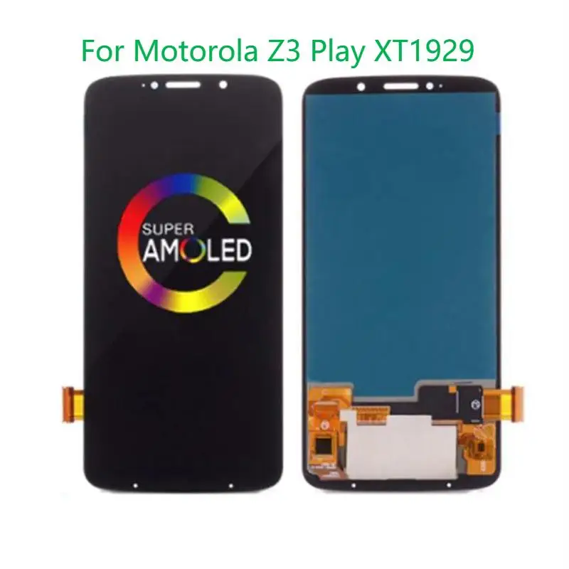 

Оригинальный AMOLED 6,01 для Motorola Z3 Play xtзакладки для ЖК-экрана в сборе Moto Z3 Play, сенсорный ЖК-экран