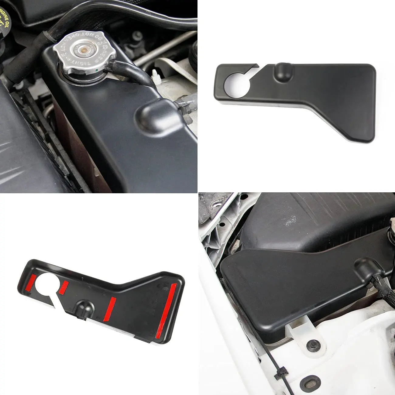 JeCar Black ABS Engine Coolant Tank Cover For Dodge Challenger/Charger/Chrysler 300 (2011-2023) - View #9