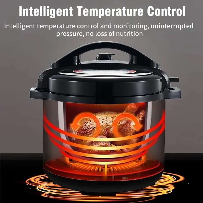 Multifunction Electric Pressure Cookers 6L Soup Porridge Heating Meal Heater Kitchen Stainless Steel Multicooker Rice Cooker