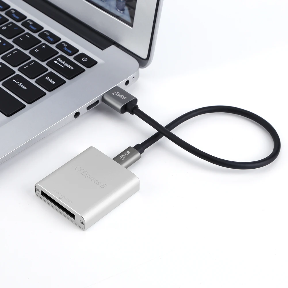 휴대용 C타입 to CFexpress B 리더, USB 3.1, 2 세대, 10Gbps, 노트북 컴퓨터, 휴대폰, 맥북, 아이패드, 크롬북용