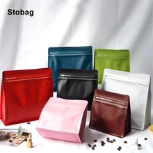 

StoBag Color Frosted Octagonal Standing Bag Coffee Beans Food Packaging Sealed Aluminum Foil Waterproof Home Favors Storage Logo