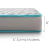Mattress - 6 Inches, Bonnell Springs with Foam Layer, Teen or Children's Bed, Durable, Breathable Support, Boxed Mattress 6