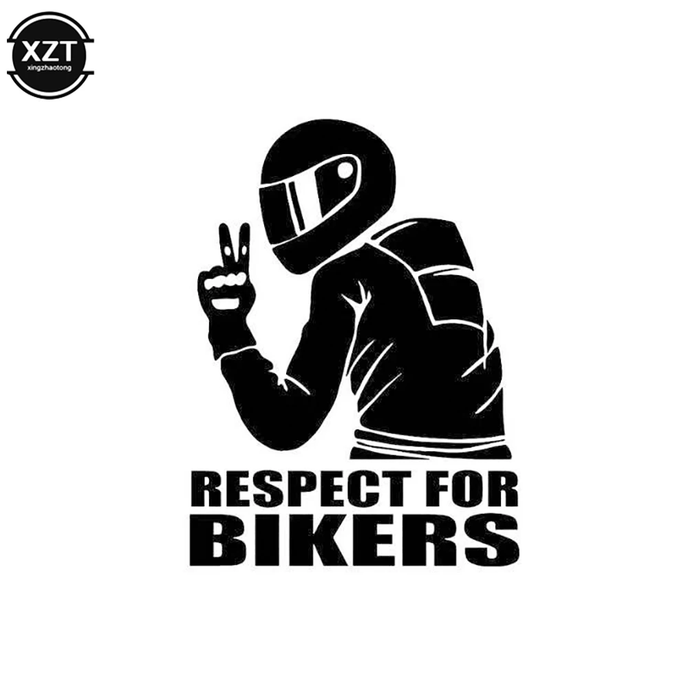 1Pc Bikers Car Sticker Vinyl Reflective Funny Stickers On Auto 3D Motorcycle Stickers And Decals 15x11CM 1pc respect for bikers motorcycle car sticker removable stickers3d reflective stickers decals 15x11cm motorcycle sticker