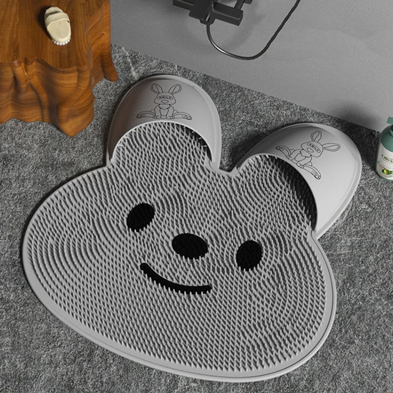 

Shower Foot Scrubber Mat Foot Scrubbers For Use In Shower Silicone Foot Brush Washer Cleaner Massage For Dead Skin Useful Brush