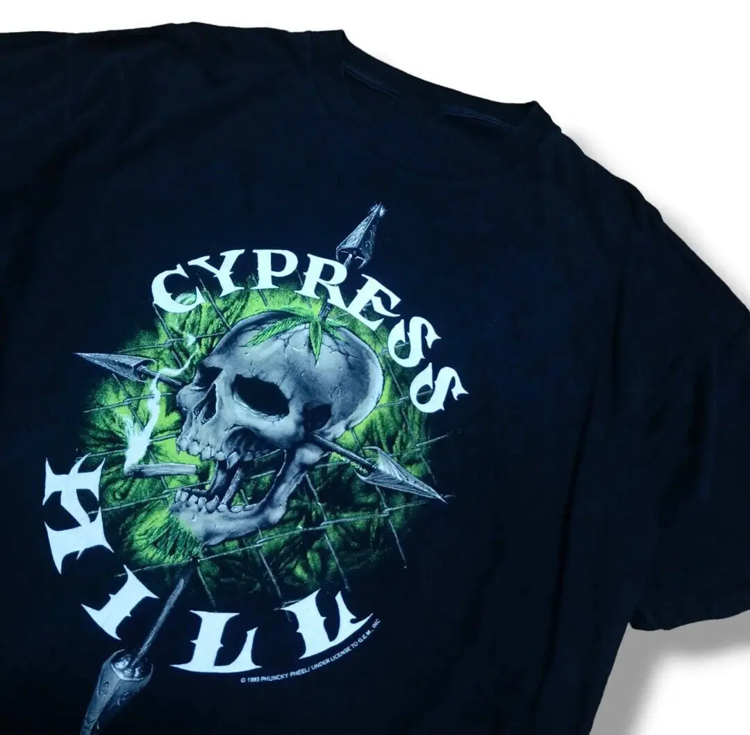 

Классическая черная хлопковая футболка унисекс CYPRESS HILL Band 90-х, все размеры ZL021
