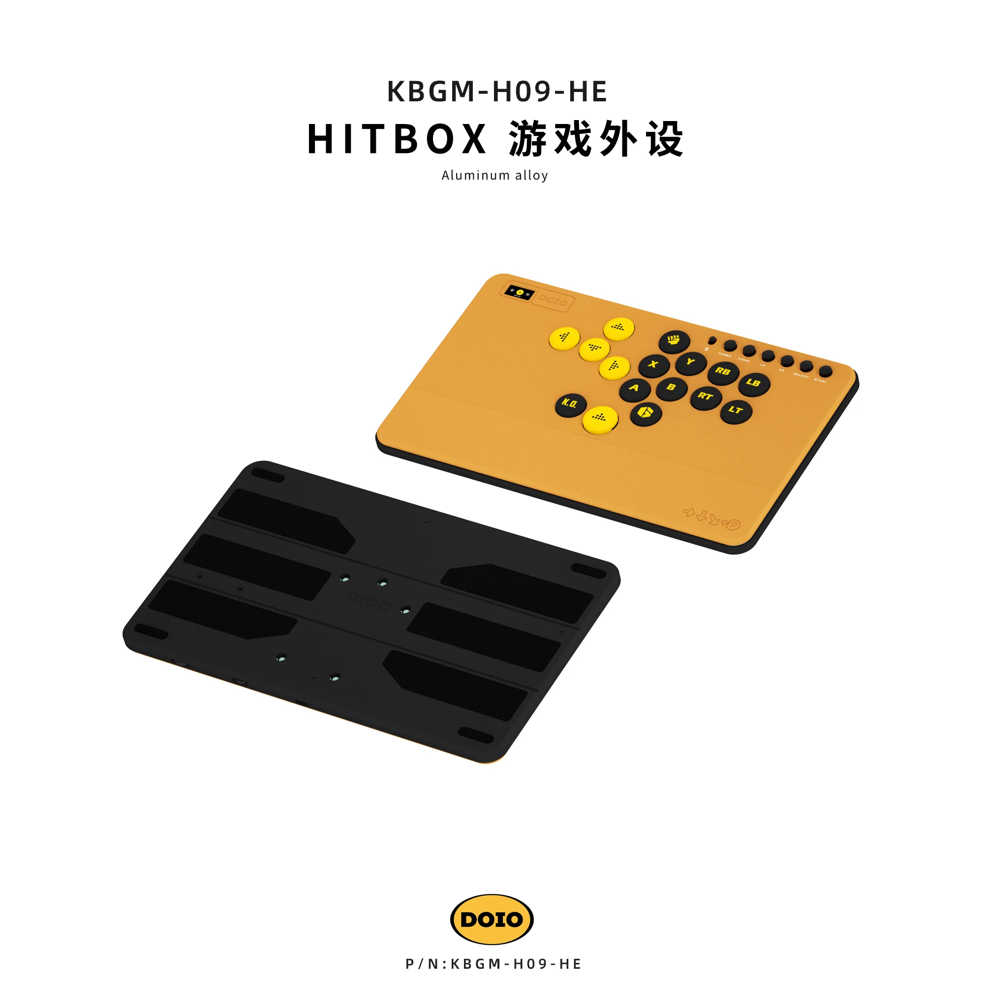 DOIO KBGM-H09HE ラピトリレバーレス New DOIO HITBOX KBGM-H09HE Magnetic Switch Keyboard Aluminum