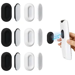 Magnetic Remote Control Holder Set - 6 Pack Silicone Wall Mount Caddies with Strong Adhesive (White black)