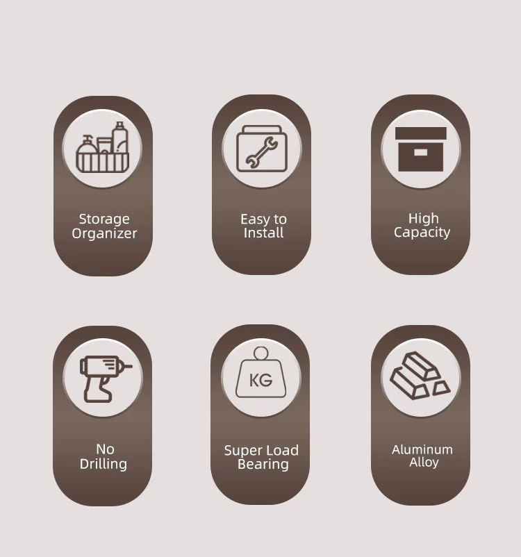 Description Picture 3 of item1/2pcs Wall Hanging Corner Rectangular Rack Bathroom Shelf Towel Rack Shelves Wall Shower Shampoo Rack No Drill Shelf Tripod