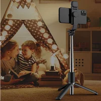 Foldable Mini Wireless Bluetooth Selfie Stick Tripod With LED Fill Light Shutter Remote Control For iPhone Samsung Huawei Xiaomi - Image 4