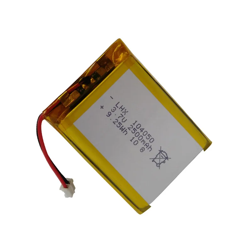 

3.7V 104050 Rechargeable Polymer Lithium Battery 2500mAh Bluetooth Digital Beauty Robot Toy Mobile Night Light Humidifier Vacuum