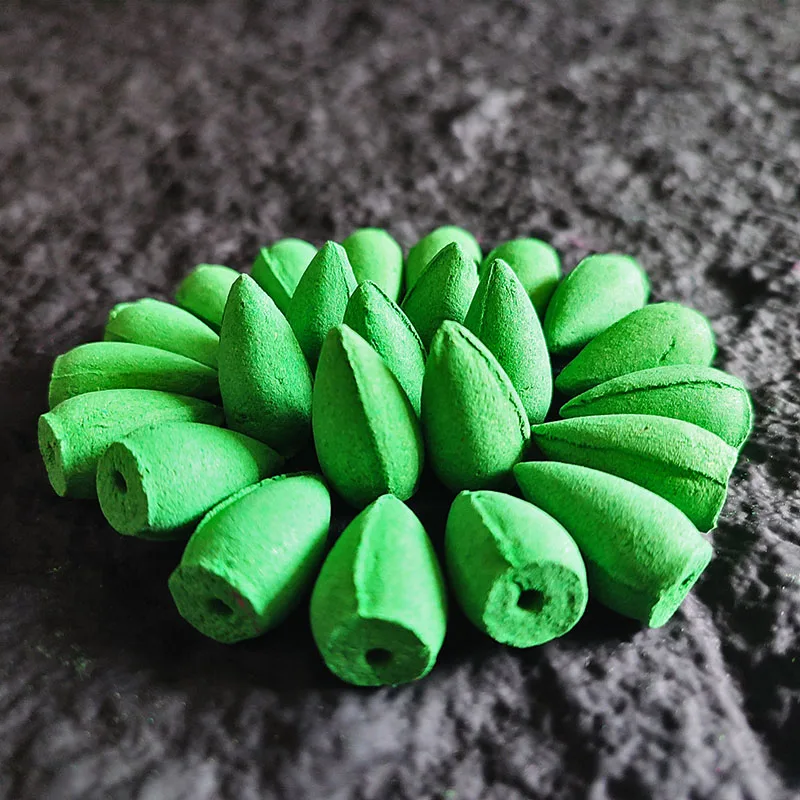 Natural Indian Cone Incense, Rose Scented, for Backflow Burners - Home, Tea Room, Hotel Fragrance