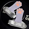 Dog Paw Cowhide Weight Lifting Grips Silicone non-slip With Wrist Straps Lifting Strap Gym Deadlifts Pull Ups Lifting Grip Glove 5