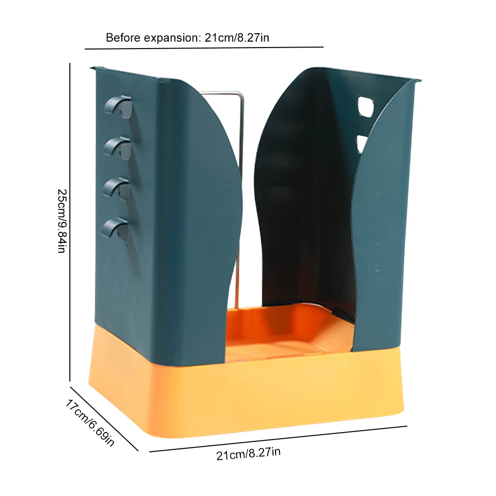 Adjustable Trash Can Large Capacity Expandable Trash Can Household Trash Bucket Portable Waste Bin for Living Room