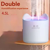 Double spray large capacity humidifier Home mini desktop fog volume humidifier Essential oil diffuser water refill air purifier 1