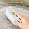 New Cat Dog Pet Spray Massage Brush One Button Steam Spray Folding Rotatable Floating Hair Bath Hair Removal Brush Comb 4