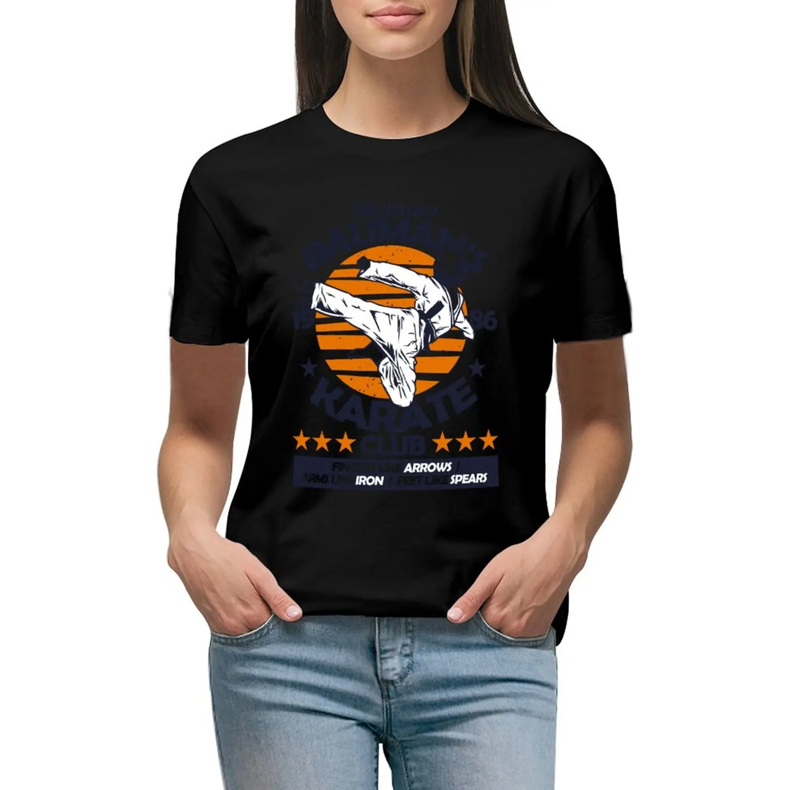 

Murray Bauman's Karate Club T-Shirt customs sublime animal print shirt for girls sports fans oversized t shirts for Women