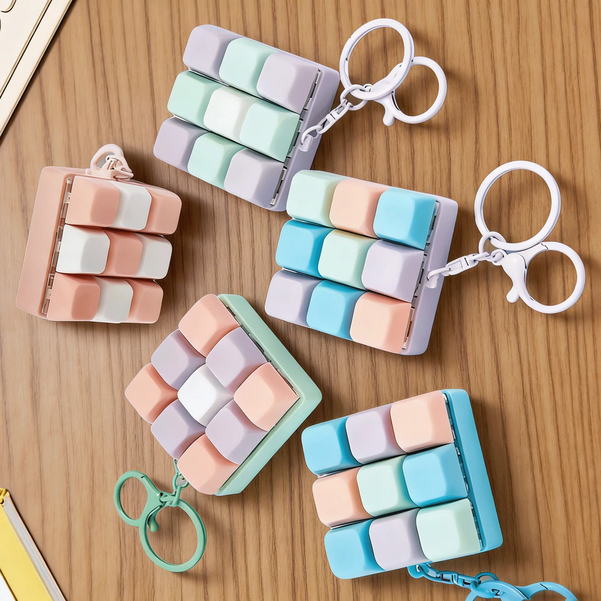 Ergonomic 9-Key Button Fidget Toy for Stress Relief and Entertainment